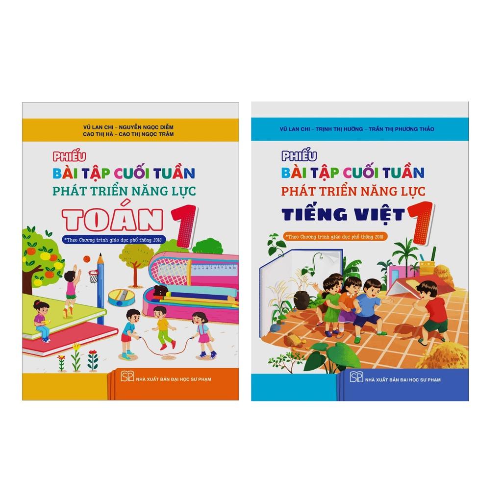 Sách - Combo Phiếu bài tập cuối tuần phát triển năng lực Lớp 1  - cánh diều