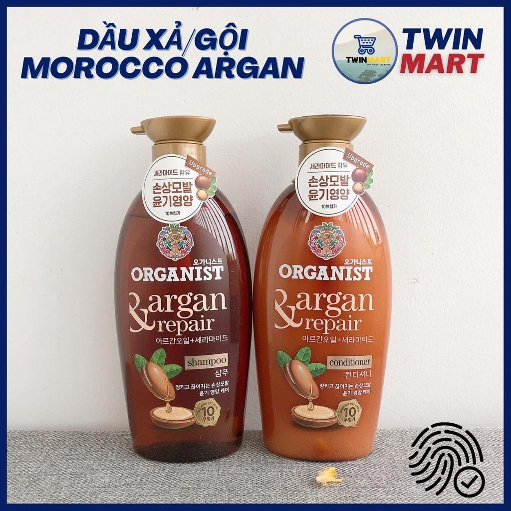 Dầu Gội/Kem xả Nuôi Dưỡng Tóc Organist Hàn Quốc 500ML - Hoa anh đào - Morocco Argan - Gừng & Bạc hà