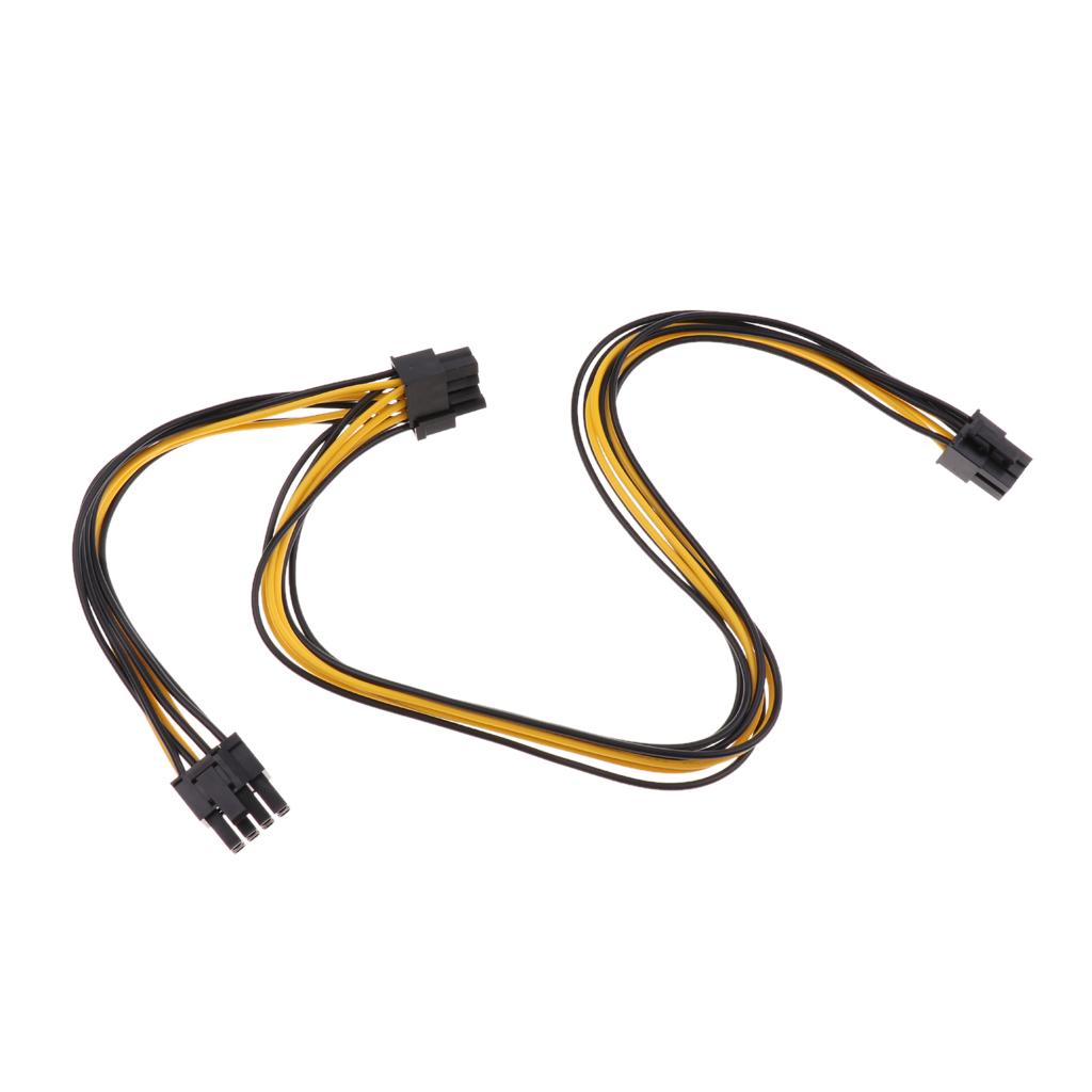 PCI-E 8-Pin Female To Dual 8-Pin Male Video Card Power Cable