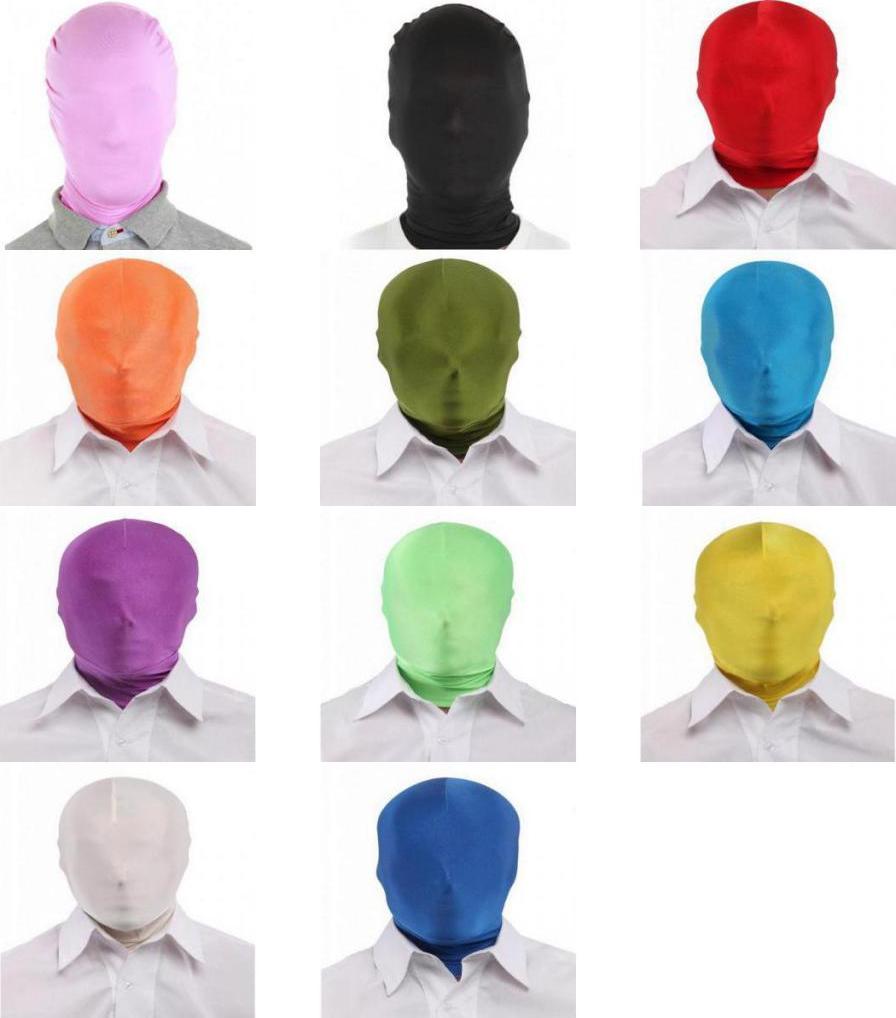 Halloween  Spandex Zentai Costume Patry All Mask Hood