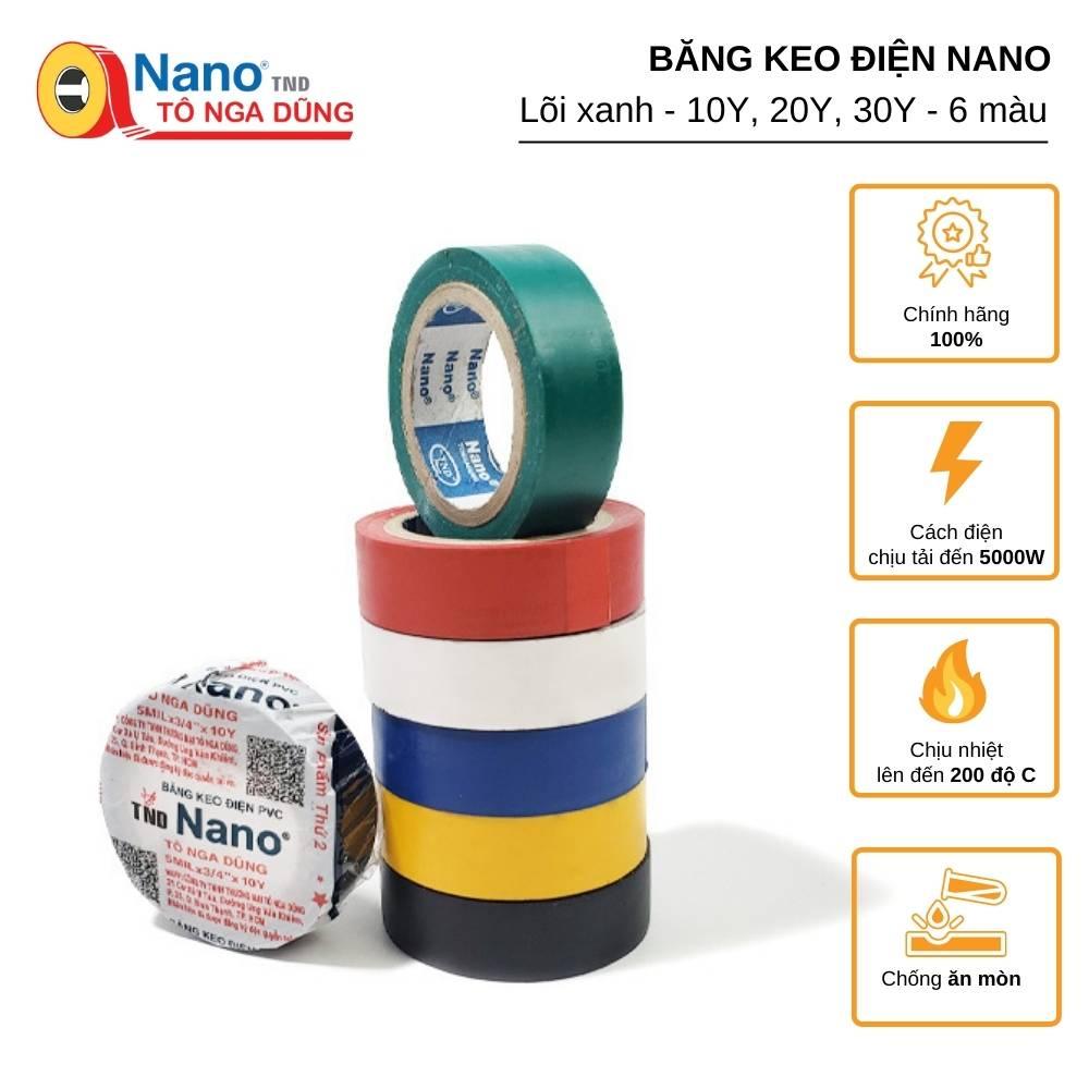 Băng Keo Điện Nano TÔ NGA DŨNG Lõi xanh