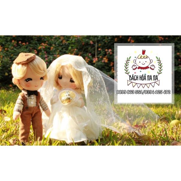 Đồ trang trí thêu tay Trung Quốc / DIY GÓI NGUYÊN LIỆU búp bê thêu tay CÔ DÂU CHÚ RỂ / DOLL HANDMADE- BÁCH HÓA NA NA