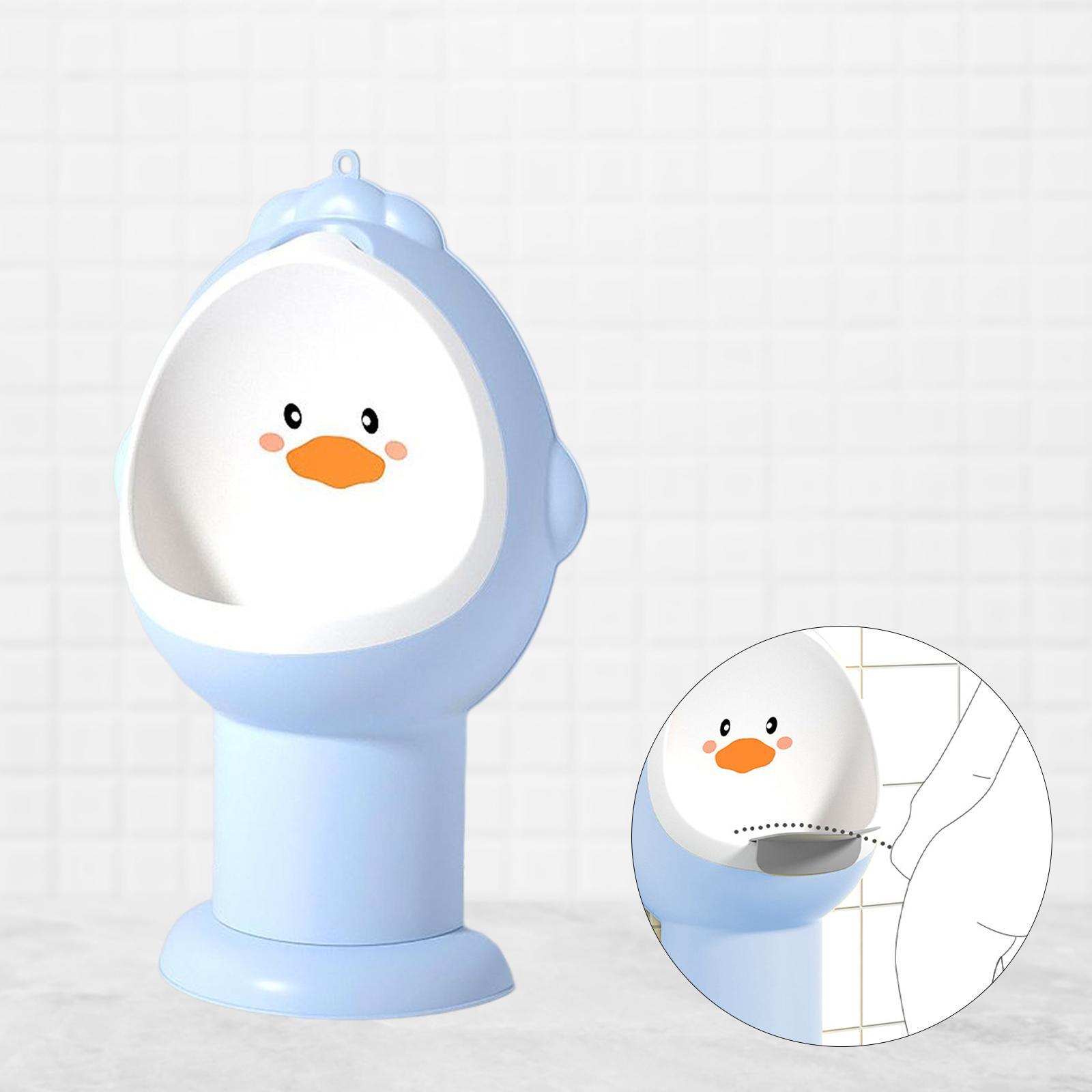 Children Stand Vertical Urinal Portable with Cleaning Brush for Bathroom