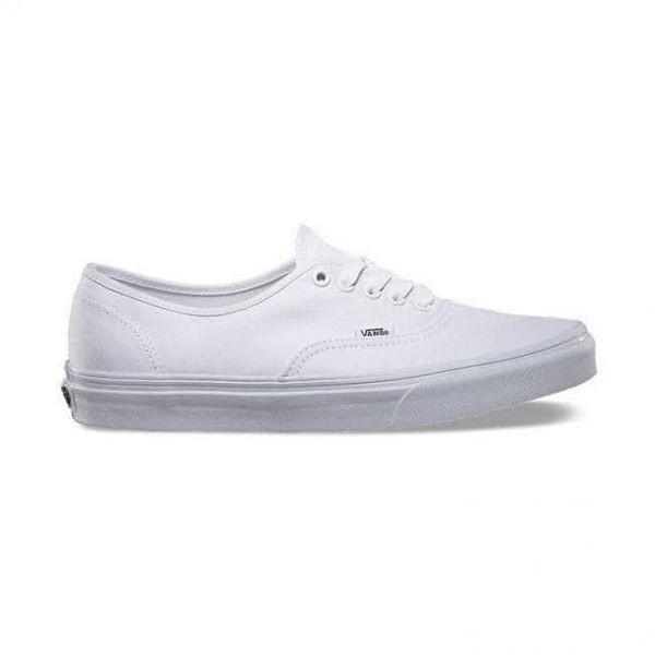 Giày sneakers Vans Unisex màu trắng - Vans Authentic White Canvas Low - VN000EE3W00