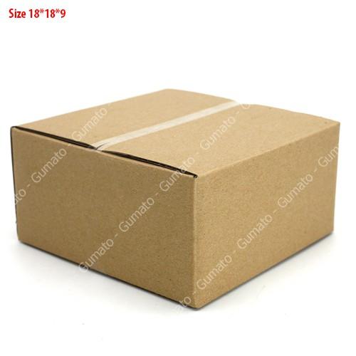 Hộp giấy P41 size 18x18x9 cm, thùng carton gói hàng Everest