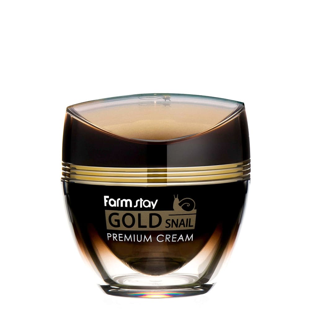 Kem Phục Hồi Da Hư Tổn Farmstay Snail Premium Gold Cream 50g - Hàng Chính Hãng