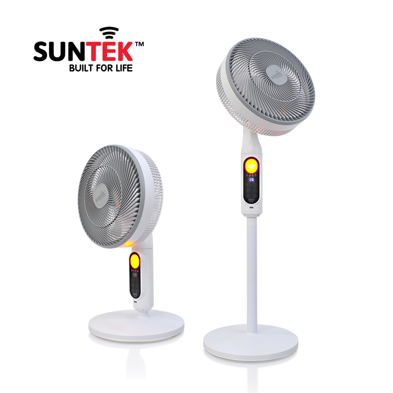 Quạt Năng Lượng Mặt Trời SUNTEK SF-F8 30W - 12 giờ sử dụng | Đảo chiều 360 độ | Có đèn ngủ đuổi muỗi | Sạc dự phòng USB - Hàng Chính Hãng - Bảo hành 2 năm