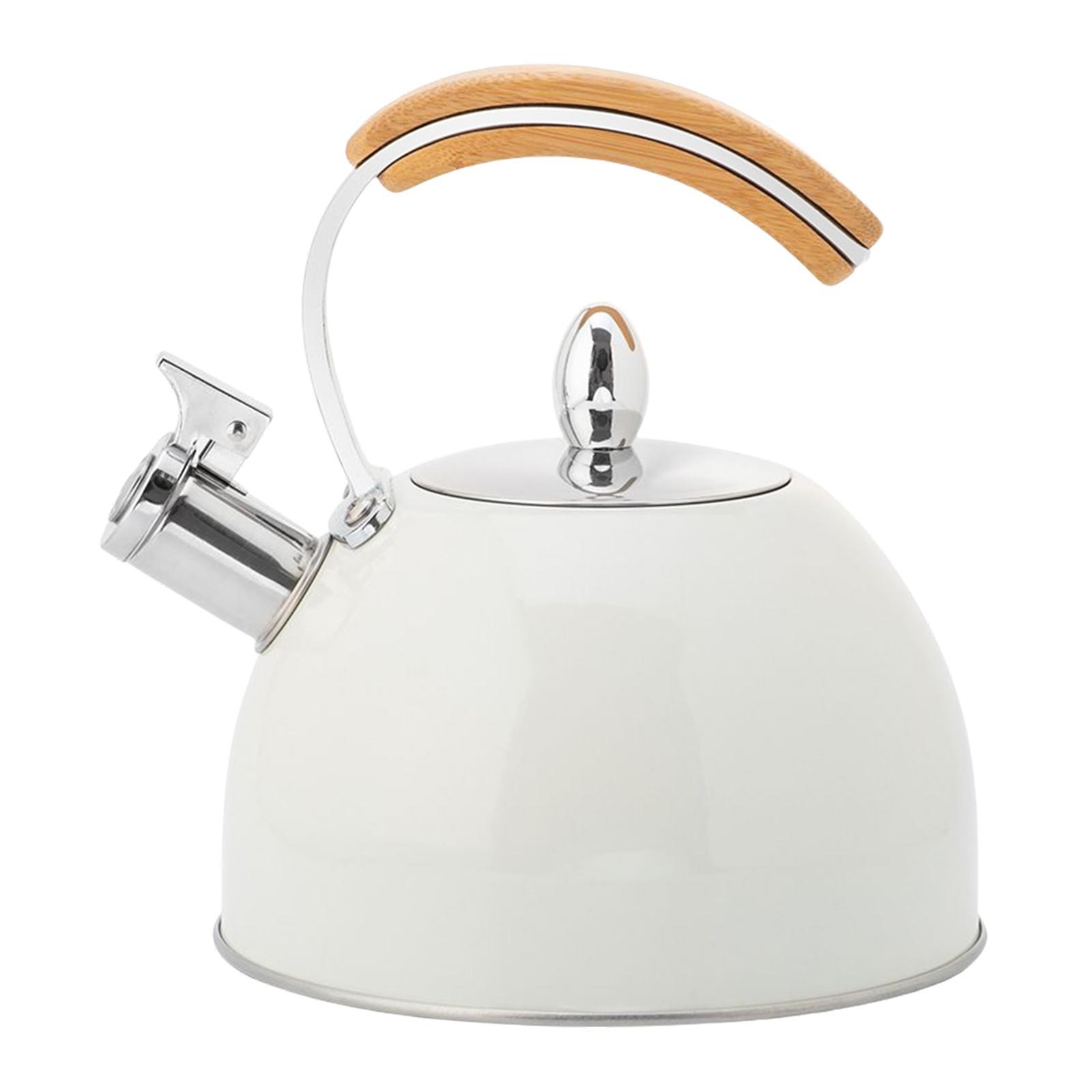 3L Whistling Tea Kettle Teapot for Gas Stove Induction Hob Camping