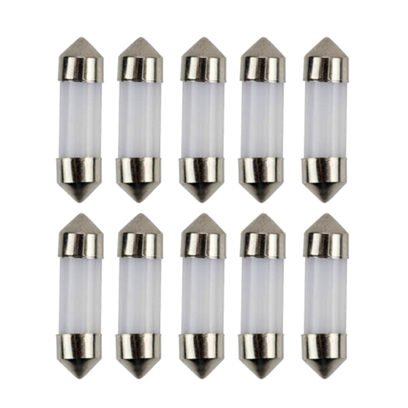 10x LED Car Interior Bulb 41/39/36/31mm Reading Light Bulb 12V White Light - Made of high reliable quality and durable material