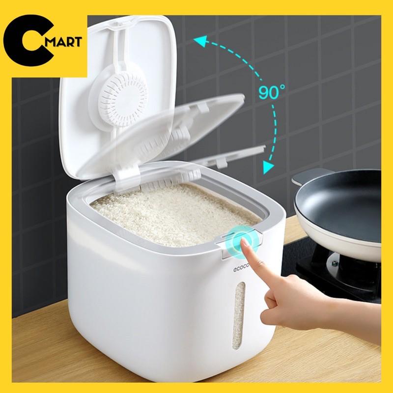 THÙNG ĐỰNG GẠO, THỰC PHẨM KHÔ 10KG CHỐNG MỐI MỌT ECOCO