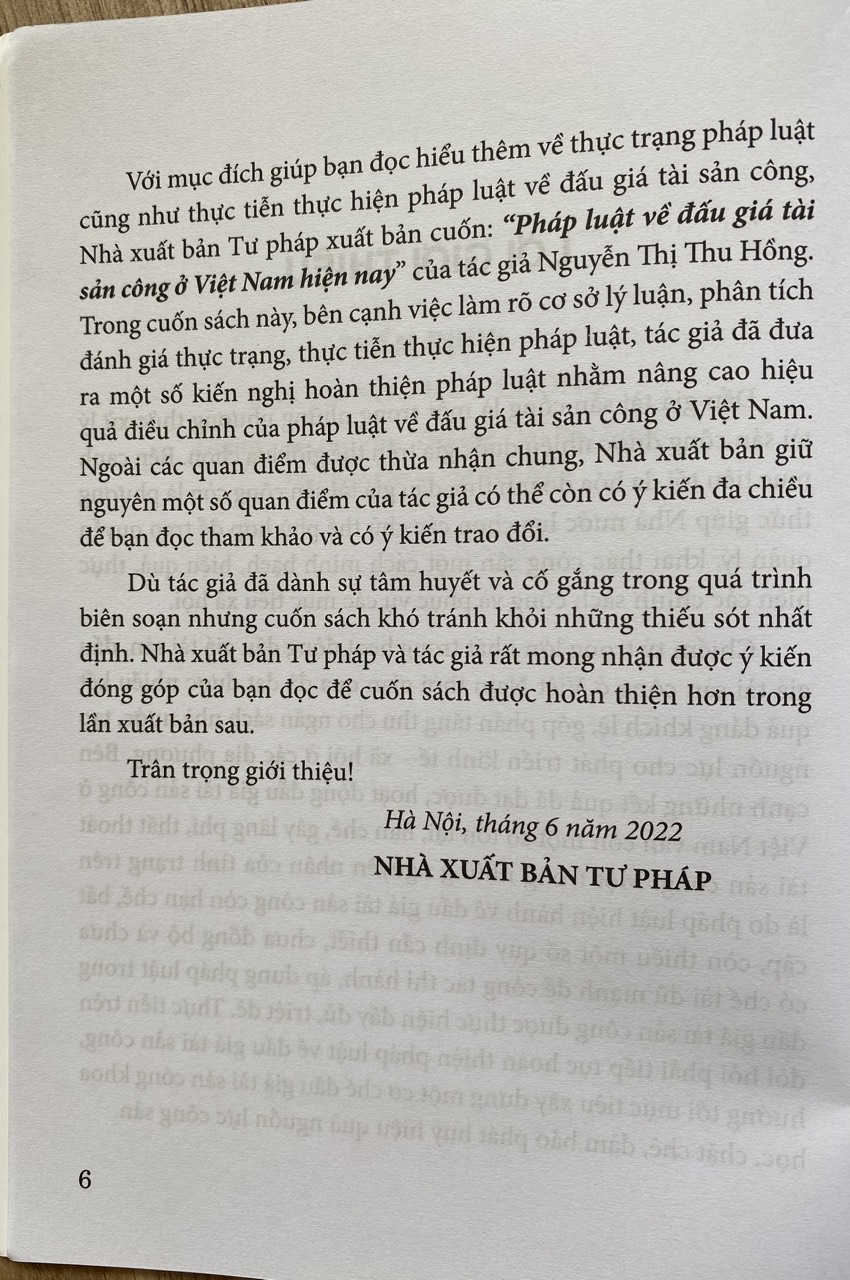 Pháp luật về đấu giá tài sản công ở Việt Nam hiện nay