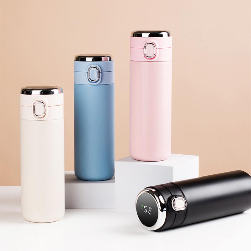 Thông Minh Nước Bình Giữ Nhiệt Inox Màn Hình Hiển Thị Nhiệt Độ Cốc Hút Chân Không Thông Minh Cách Nhiệt Cốc Trẻ Em Bé Gái Tặng