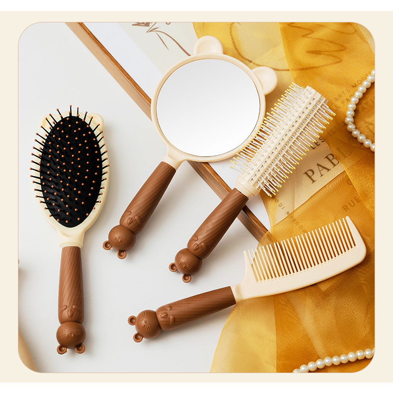 Set 4 lược gương gấu xinh xắn