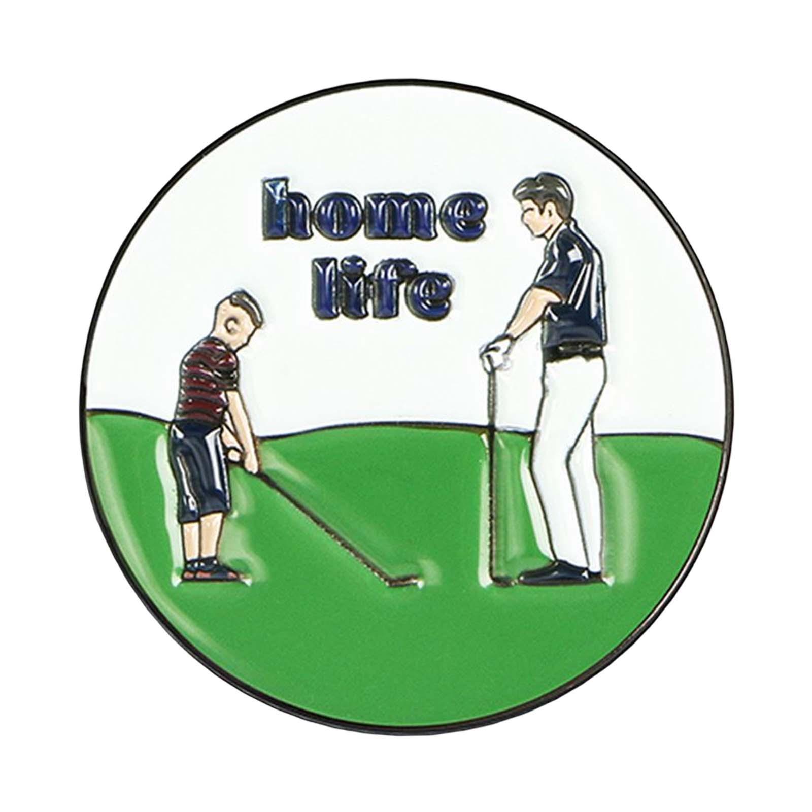 Golf Ball Marker for Women Men Golfer, Metal