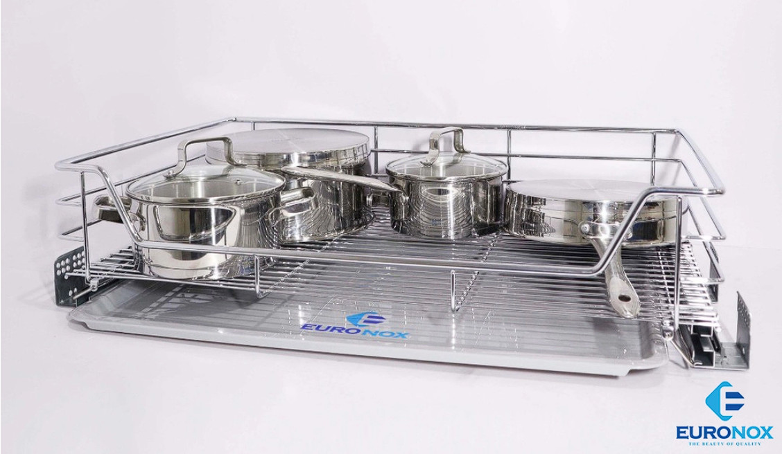 Giá xoong nồi nan tròn Round-bar Pan/Pot Storage Basket