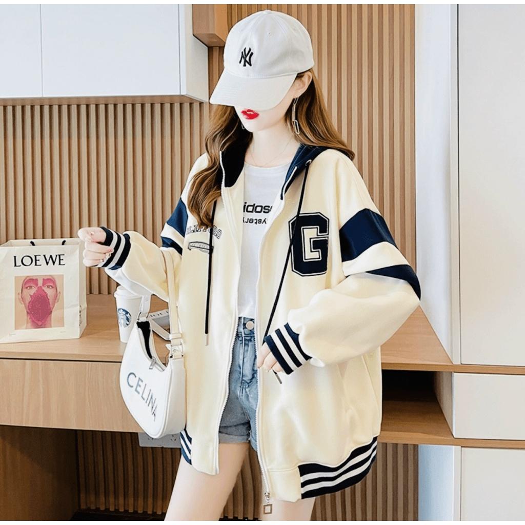 ÁO KHOÁC HOODIE DÂY KÉO PHỐI, BO SỌC, CỔ CAO, LOGO THÊU CỰC XỊN XÒ. CHẤT VẢI NỈ BÔNG HÀNG LOẠI 1 UT065