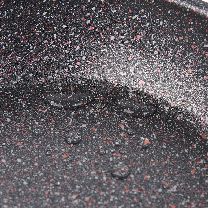 Chảo nhôm chống dính Kangaroo vân đá, đáy từ KG661