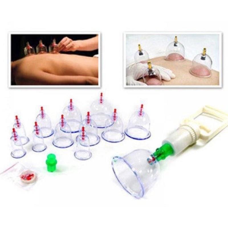 Bộ Giác Hơi Chân Không, Dụng Cụ Cạo Gió Cầm Tay - Bộ Giác Hơi Không Dùng Lửa 32 Ống