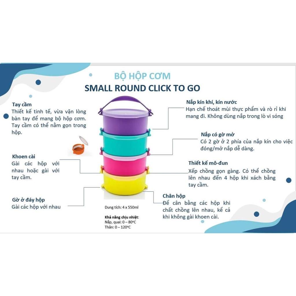 Bộ hộp cơm Small Round Click To Go - Tupperware