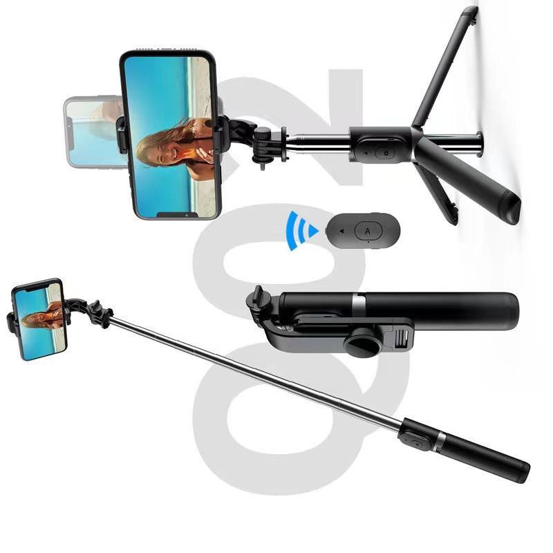 Điện thoại di động đặc biệt Gậy chụp ảnh tự sướng Bluetooth Q02 di động tất cả trong một kính thiên văn chân máy trực tiếp điện thoại di động giá đỡ máy ảnh điều khiển từ xa