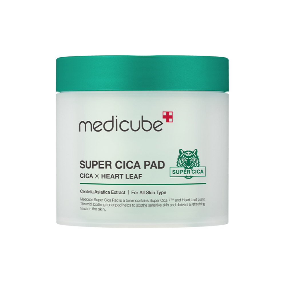 [ NEW ] Toner Dịu Da Nhạy Cảm Chiết xuất rau má - cấp ẩm sâu Medicube Super Cica Pad (Vegan) 150g/70 miếng