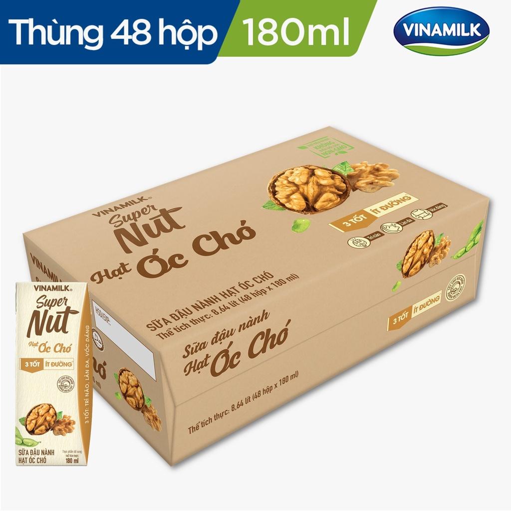 2 Thùng Sữa đậu nành Vinamilk hạt Óc chó 48 hộp/thùng