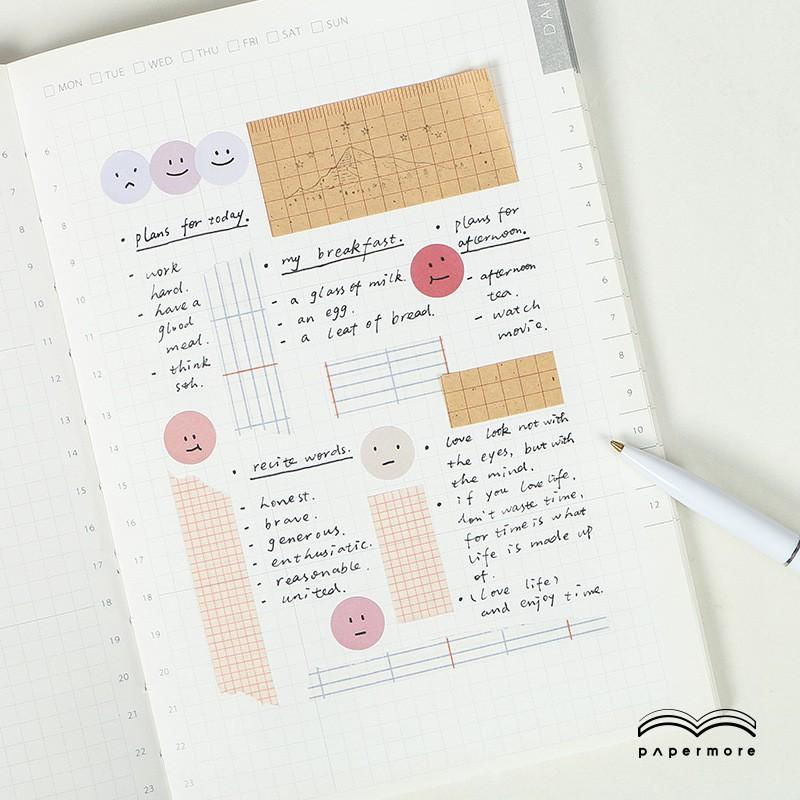Sticker Dán - Set 2 Tờ Sticker Chấm Tròn Biểu Tượng Cảm Xúc