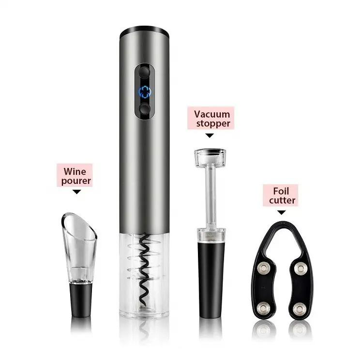 Bộ Dụng Cụ Mở Rượu Vang Tự Động 4 Trong 1>>Hàng Cao Cấp>>Quà Tặng Tết Sang Trọng Mẫu Mới