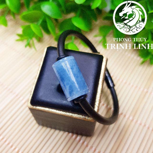 VÒNG TAY LU THỐNG XANH DƯƠNG BIỂN DÂY CAO SU