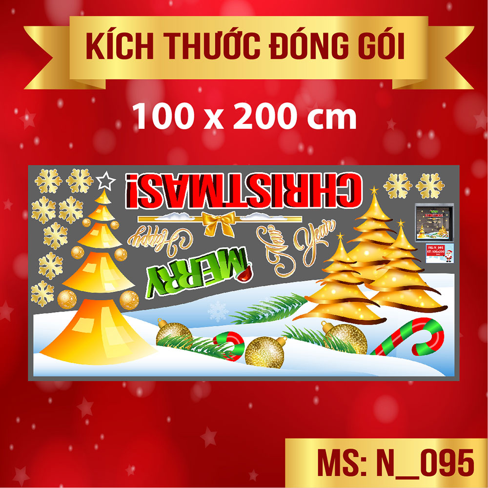 Combo số 49 đồi thông tuyết và chuông treo noel