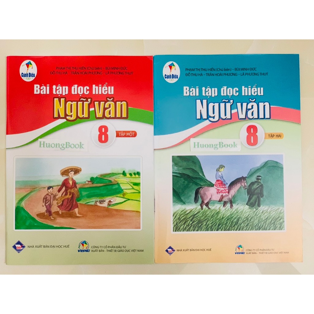 Sách - Combo Bài tập đọc hiểu ngữ văn 8 - tập 1 + 2 - BT