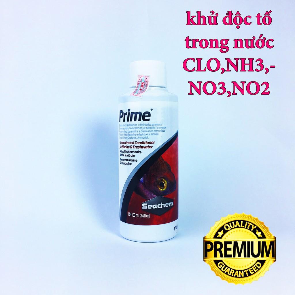 Seachem PRIME 100ml - Khử Độc, Khử Kim Loại Nặng, Vệ Sinh Nước