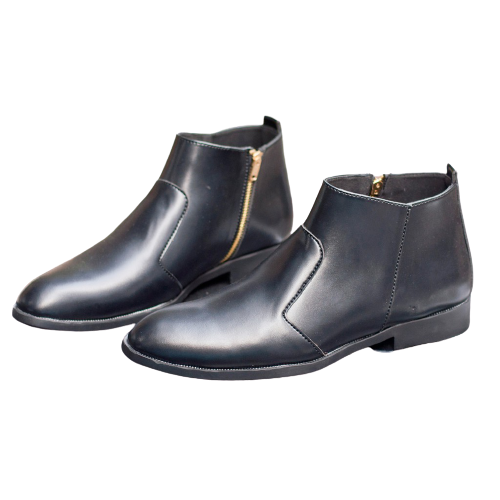 Giày Chelsea Boot Nam Cổ Khóa Da Nhám Màu Đen Cực Chất - CB521-nhamkhoa