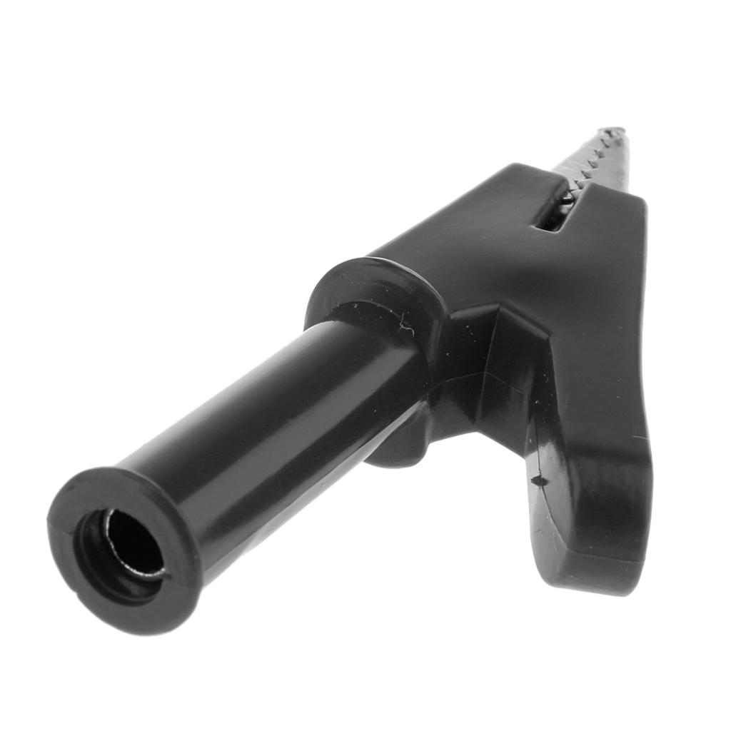 10mm Insulated Electric Alligator Clip Clamp Connector for Test Lead Black
