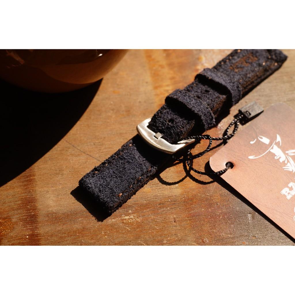 DÂY ĐỒNG HỒ APPLE WATCH DA BÒ LỘN XANH NAVY - ĐỦ SIZE - CHÍNH HÃNG RAM LEATHER