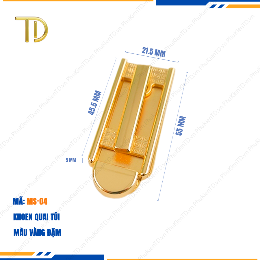 Khoen quai túi xách, Khoen d túi xách cao cấp công nghệ mạ điện độ bền 5-8 năm