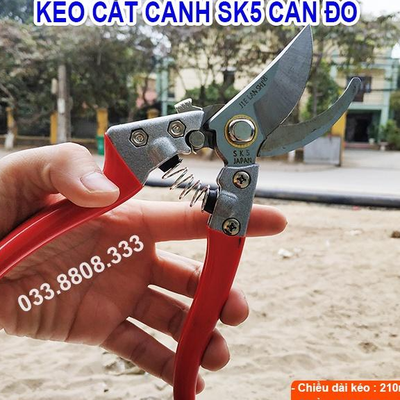 KÉO CẮT CÀNH SK5 CÁN ĐỎ - KÉO SIÊU BỀN GIÁ CỰC RẺ