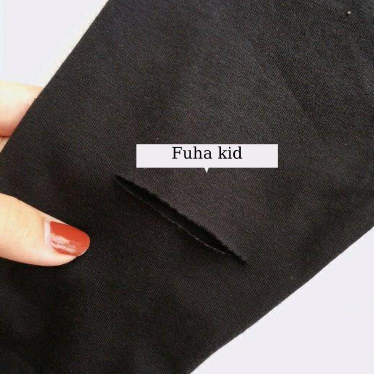 Quần legging cho bé FUHA, quần chất thun rách gối sành điệu cực chất dành cho bé trai