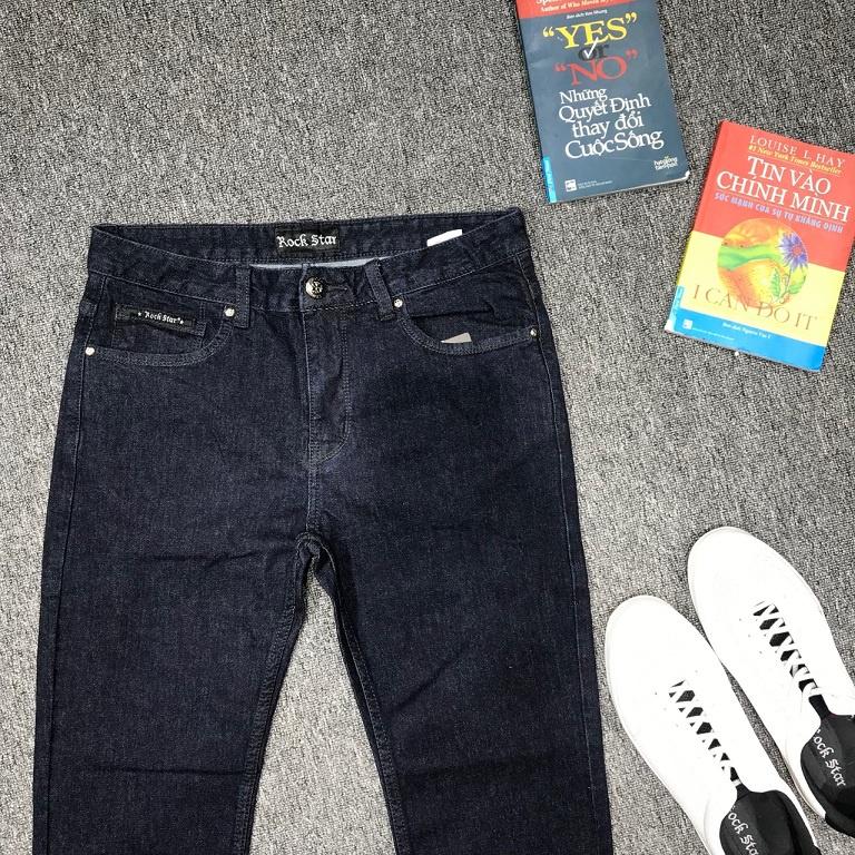 Quần jeans nam dài ống đứng, chất đẹp co giản 1708 gold, grey