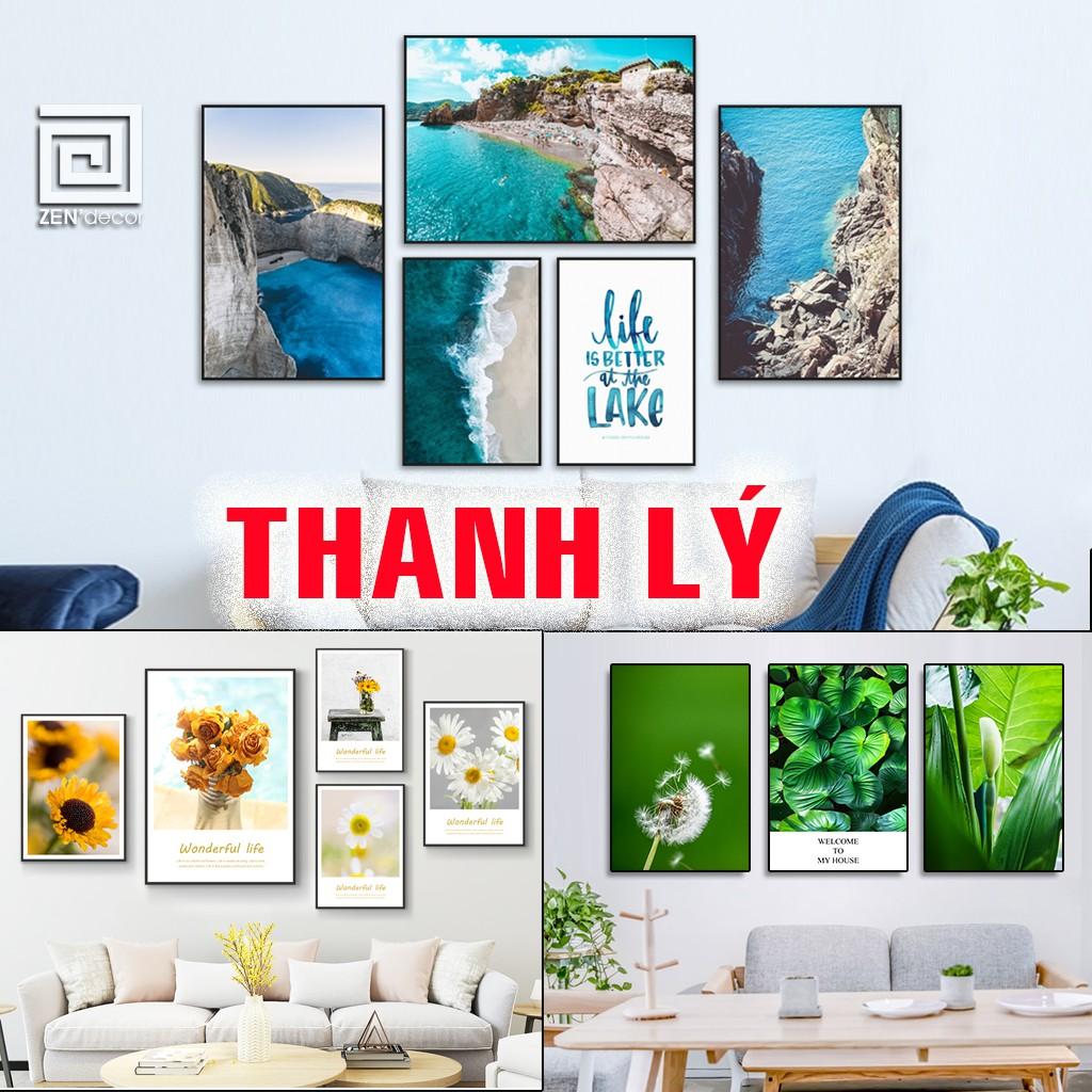 THANH LÝ SET 5 Tranh & SET 3 tranh sáng bóng