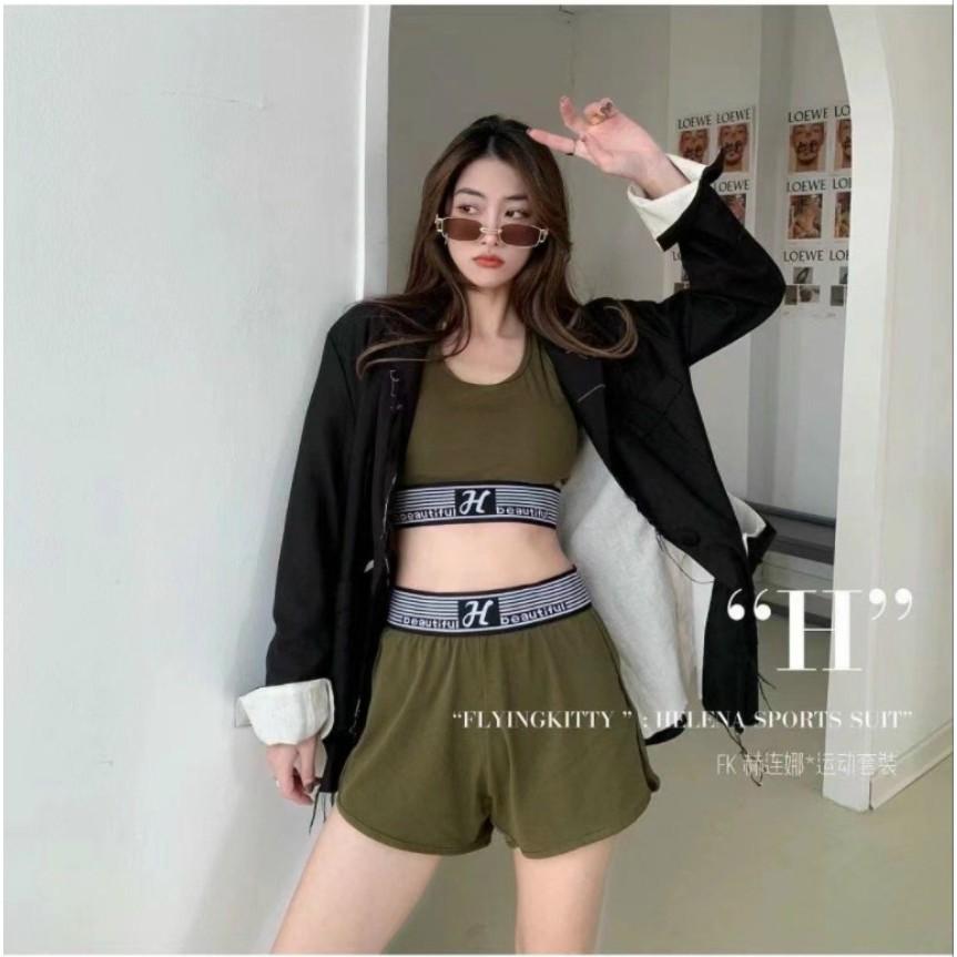 Bộ tập, Bộ đồ tập Gym, Yoga Cotton nữ chất đẹp co giản thoáng khí mã LM BT6688 coco land - chất bền