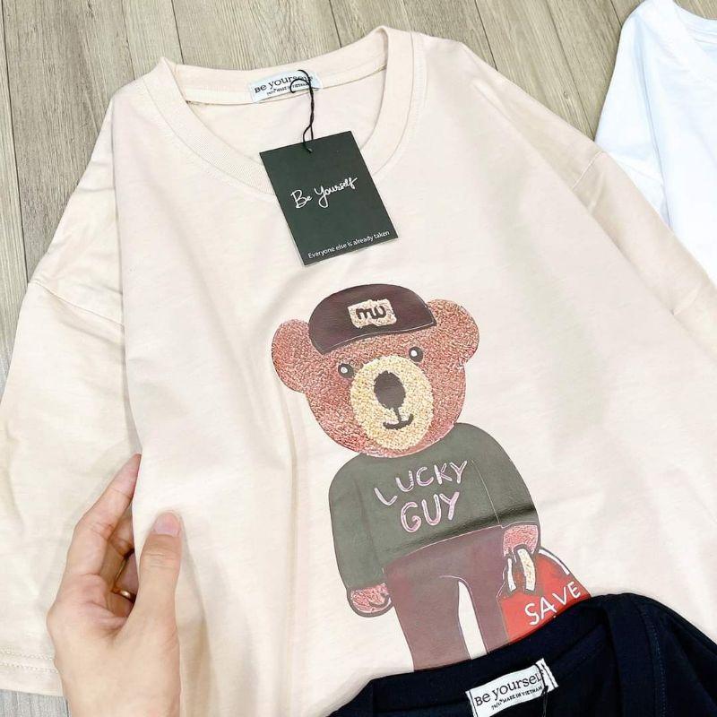 Áo thun cotton Gấu cực xinh