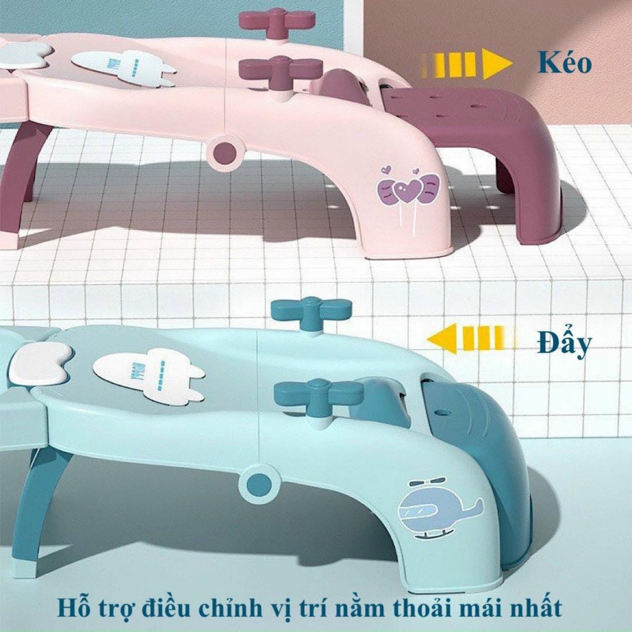 Ghế gội đầu gấp gọn cho bé hàng cao cấp chịu lực 60kg có giá đỡ