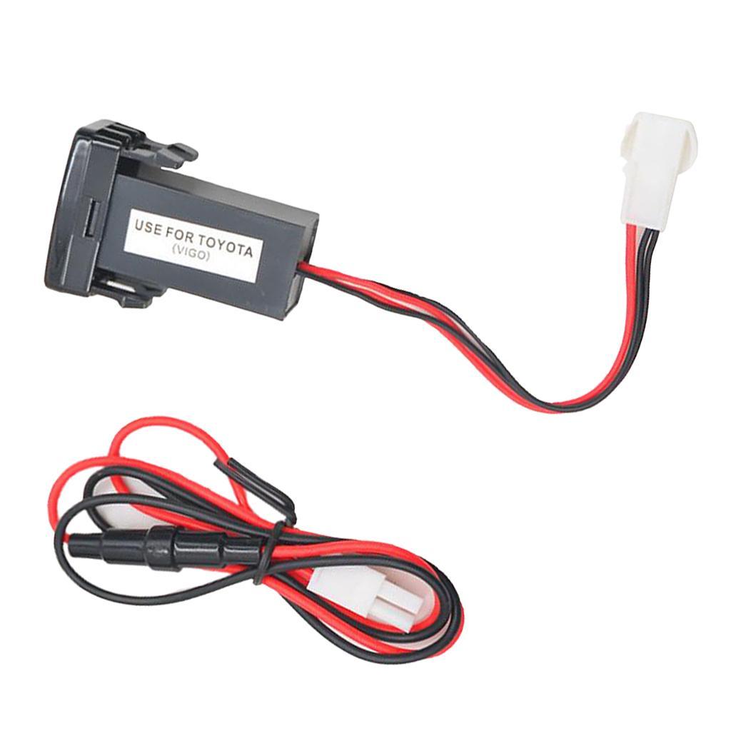 12V 5V Dual USB 2.1A Mp3 Charger Audio Socket Module For