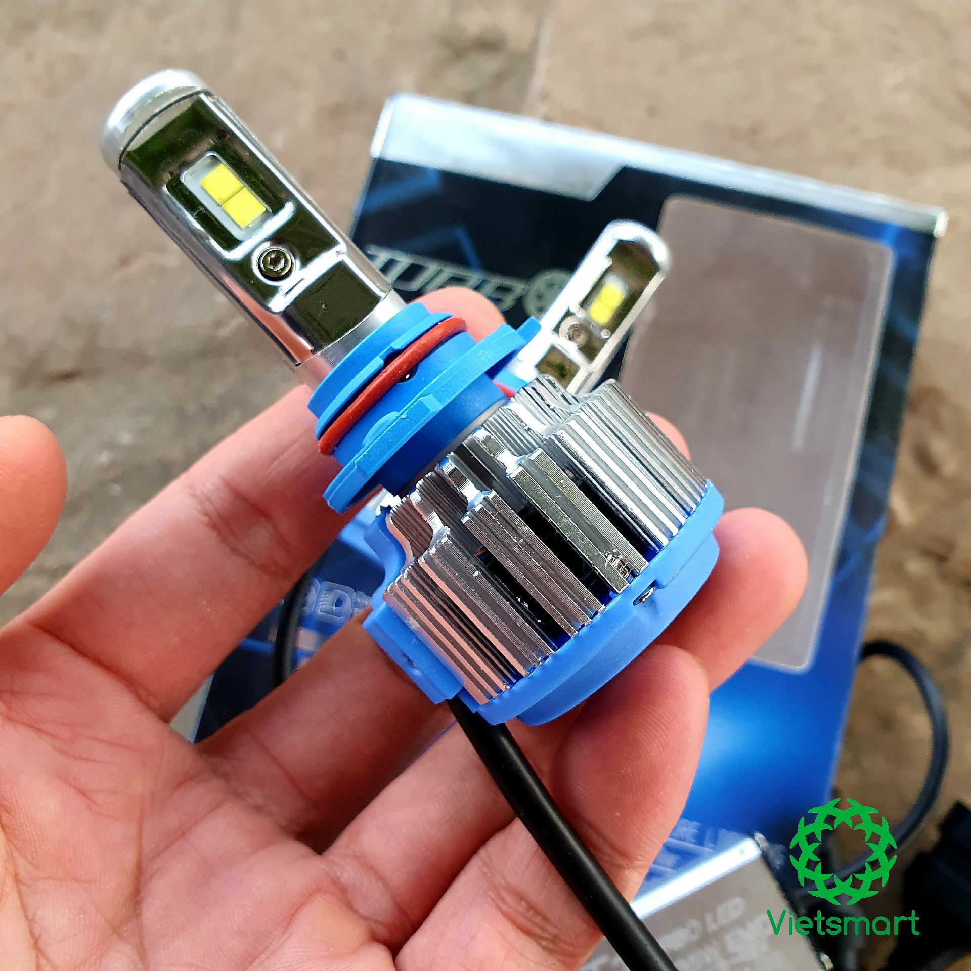 Đèn pha cos TURBO LED T1 siêu sáng chuyên dụng cho xe hơi