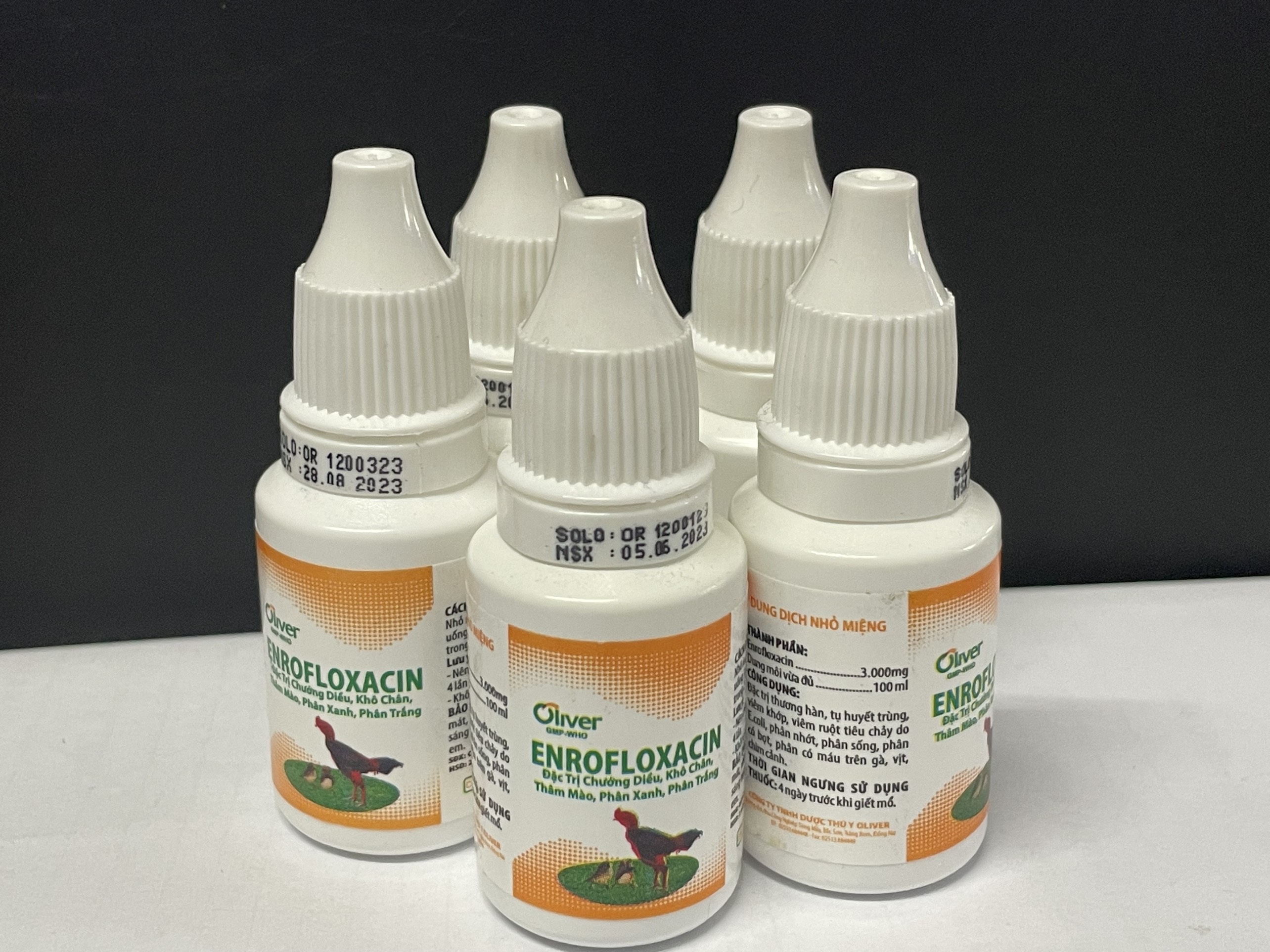 ENROFLOXACIN 10ML - ĐẶC TR.Ị CHƯỚNG DIỀU, KHÔ CHÂN, THÂM MÀO, PHÂN XANH, PHÂN TRẮNG
