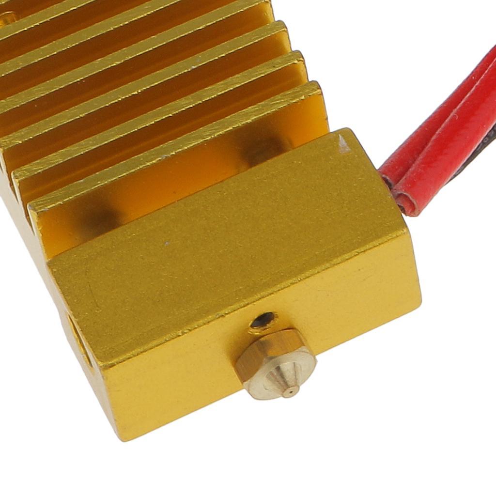 3D Printer Single Head Nozzle Extruder 0.4mm 1.75mm Mixed Color HotEnd