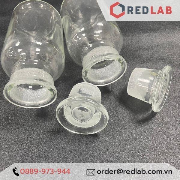 Chai lọ thuỷ tinh trắng / nâu 125ml, nắp đậy mài, miệng rộng / miệng hẹp ONELAB, đựng hóa chất, dược liệu, mỹ phẩm
