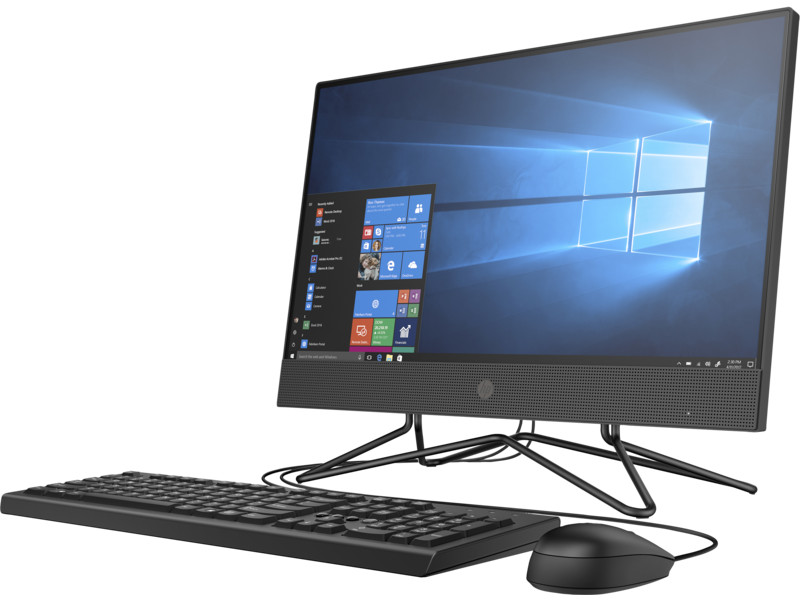 Máy tính để bàn HP 200 Pro G4 AIO Non Touch, Core i5-10210U(1.60 GHz,6MB),8GB RAM,1TB HDD,DVDRW,Intel UHD Graphics,21.5&quot;FHD,Wlan ac+BT,USB Mouse &amp; Keyboard,Win 10 Home 64_2J893PA - Hàng Chính Hãng