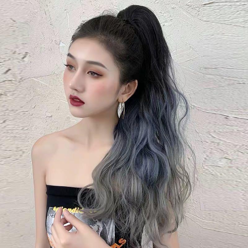 Tóc giả ngoặm xù kẹp ombre 3 màu